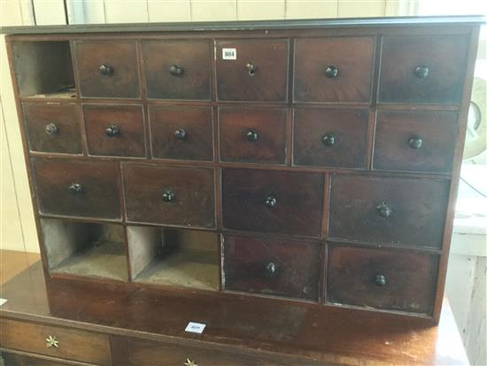 Bank of drawers